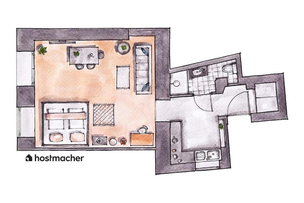 Neat Studio Steps To Center By Hm Виена Екстериор снимка